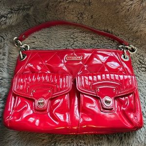 Coach Red Liquid Gloss - Patent Leather Purse